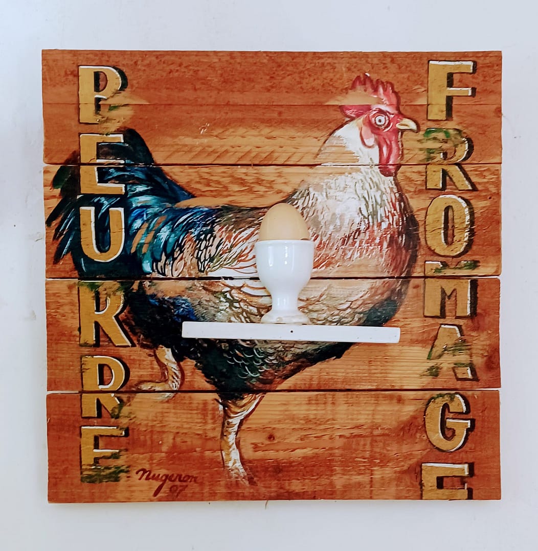 Beurre oeuf fromage - trompe-l'oeil