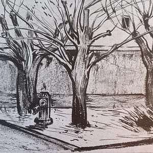 3 saules en hiver - Format : 21 x 29,7