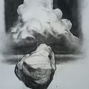 Le roc tombé - Format 80 x 55