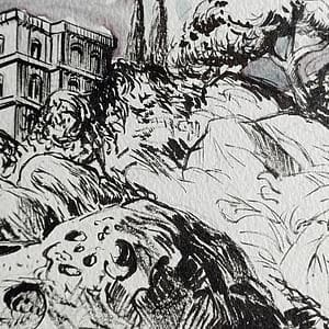 Villefranche sur mer, La villa de Gatsby - Format : 21 x 29,7