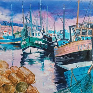 Retour de pêche - Format 29,7 x 21