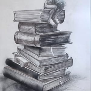 L'écrivain - Format 65 x 50