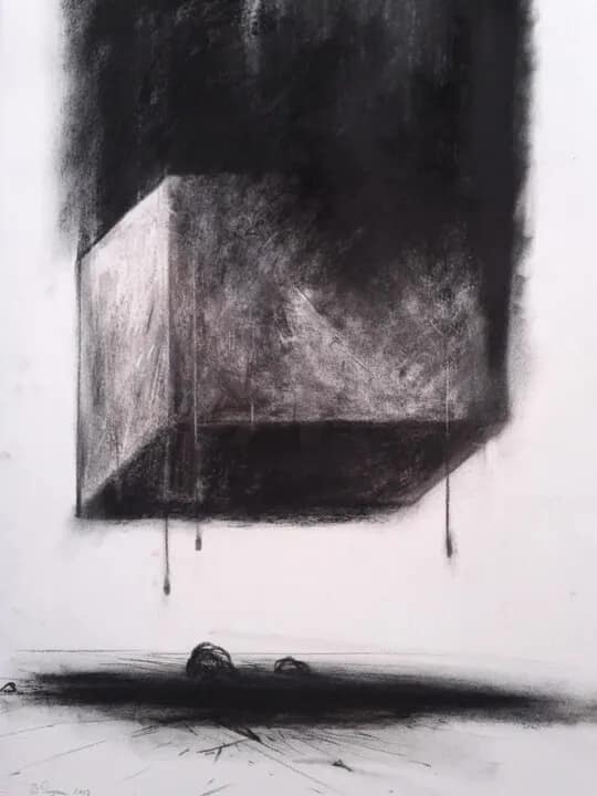 Le poids de la chute - Format 80 x 55cm