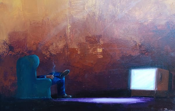 Soirée télé - Format : 65 x 54