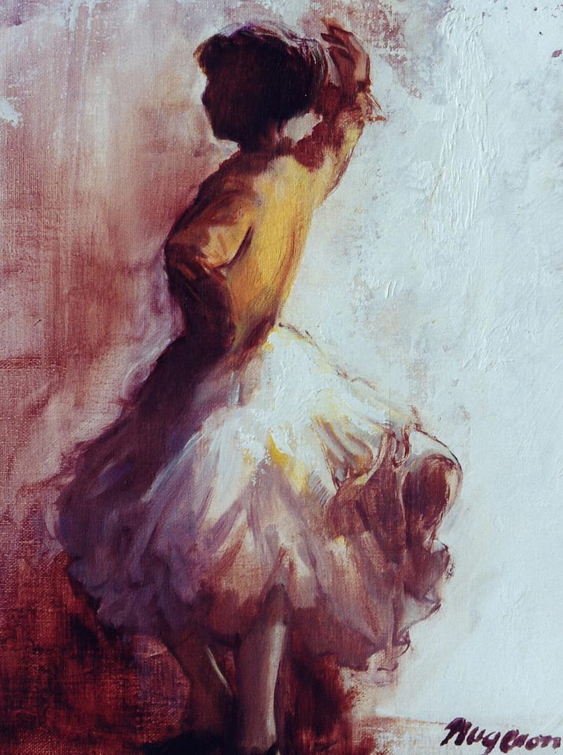 Caraco jaune - Format : 35x23