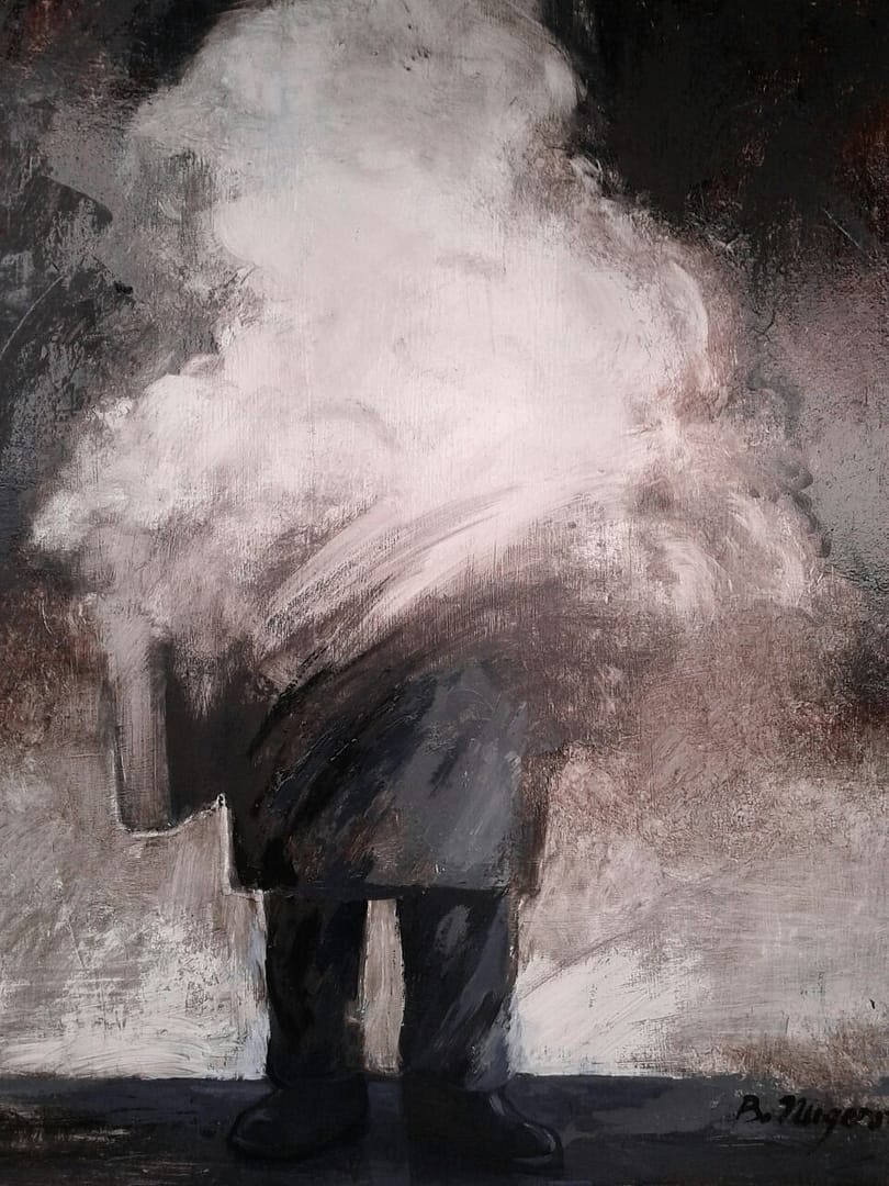 La tête dans les nuages - Format 73 x 50