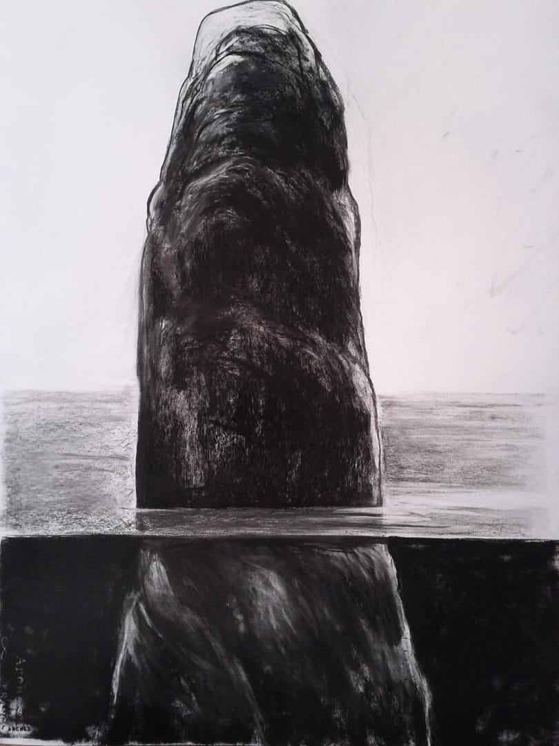 Phallus stone - Format 65 x 50