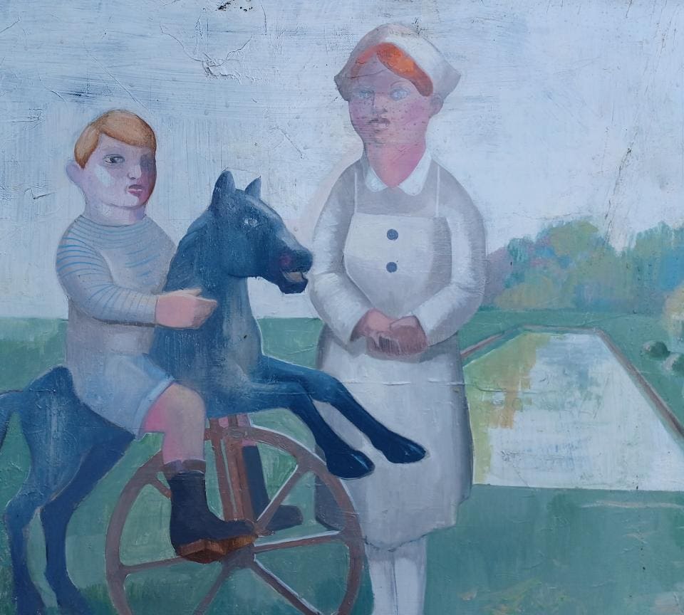 Le cheval de bois - Format : 55 x 45